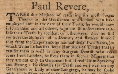 Boston Gazette Dentistry Advertisement, 1768-1770