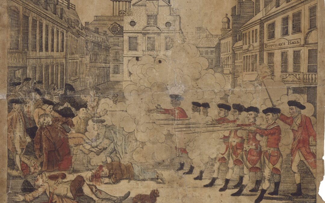 Boston Massacre Engraving, 1770