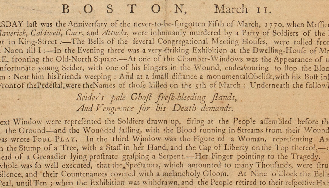 Illuminations Newspaper Record 1771